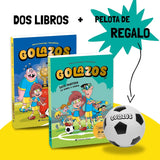 Estuche Golazos: 2 libros + bola fútbol