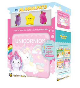 Unicornios - Set Libro Plástico con juguetes