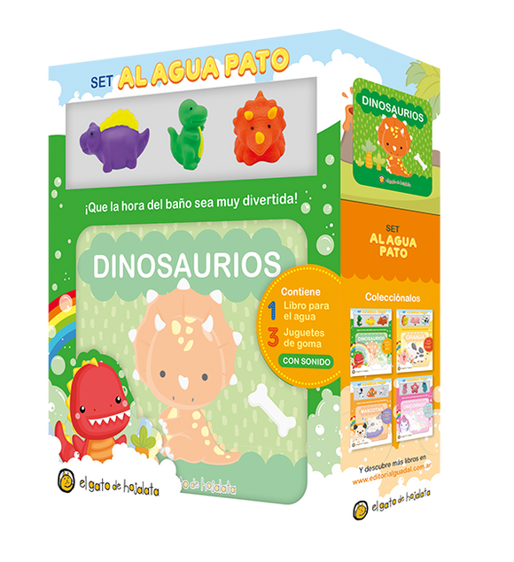 Dinosaurios - Set Libro Plástico con Juguetes